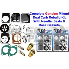 Sea Doo SPX GTI 1996 Dual Carb Rebuild Kit With Needle Seat & Base Gaskets 